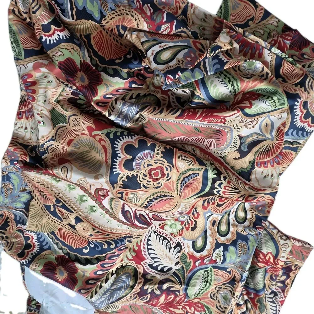 Pier 1 Set (2) Imports Curtain Panels Vibrant Paisley Window 54